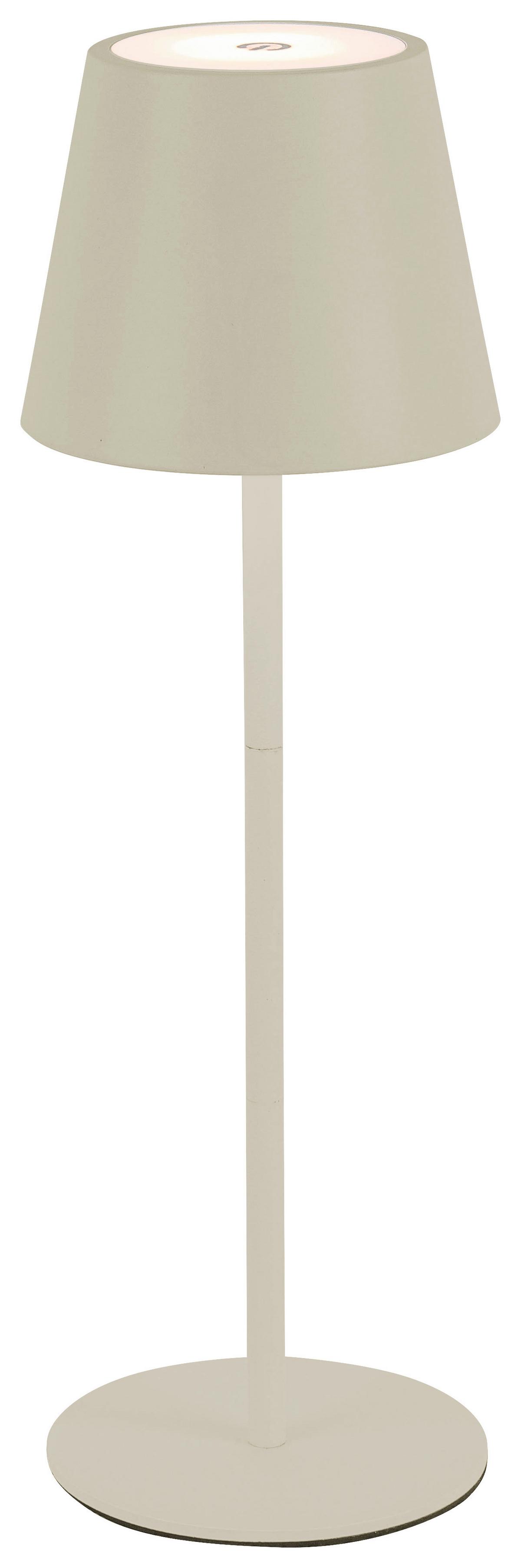 STOLNÍ LAMPA NA BATERIE NOEMI - pískové barvy, Konvenční, kov/plast (10,5/17-36cm) - Mömax