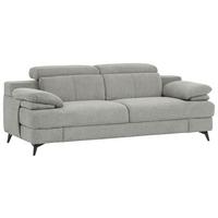 3-sitzer-sofa Titus Beige Chenille - Beige/Schwarz, Design, Textil (225/80-98/104cm) - Livetastic