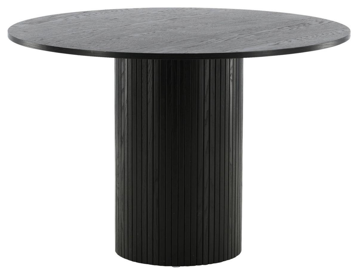 Esstisch Bianca - Schwarz, Design, Holzwerkstoff (110/110/75cm) - Livetastic