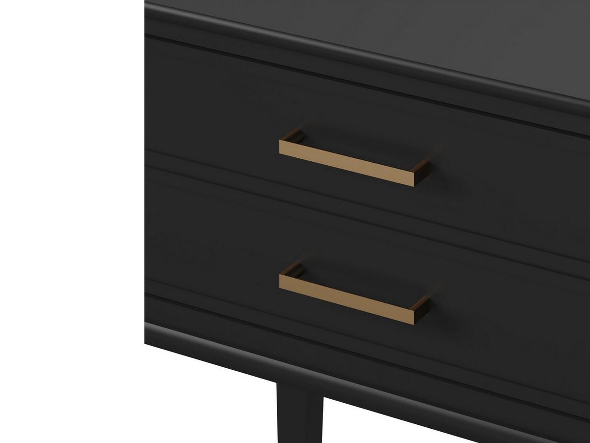 Beistelltisch Westerleigh Schwarz B: 60 cm - Schwarz, Design, Holzwerkstoff (60/72/40cm) - MID.YOU