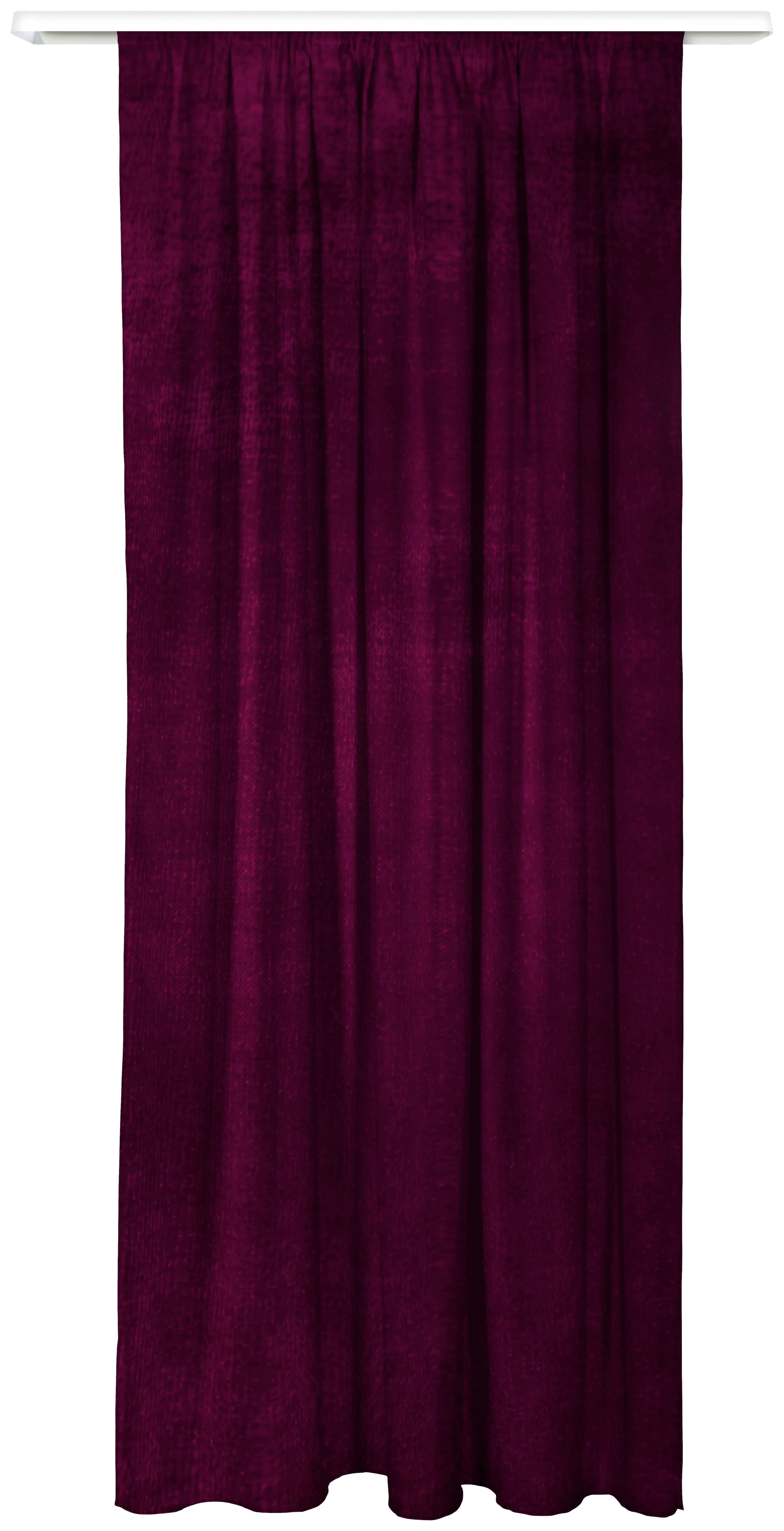 FERTIGVORHANG ELVIRA - Aubergine, MODERN, Textil (135/245cm) - Luca Bessoni