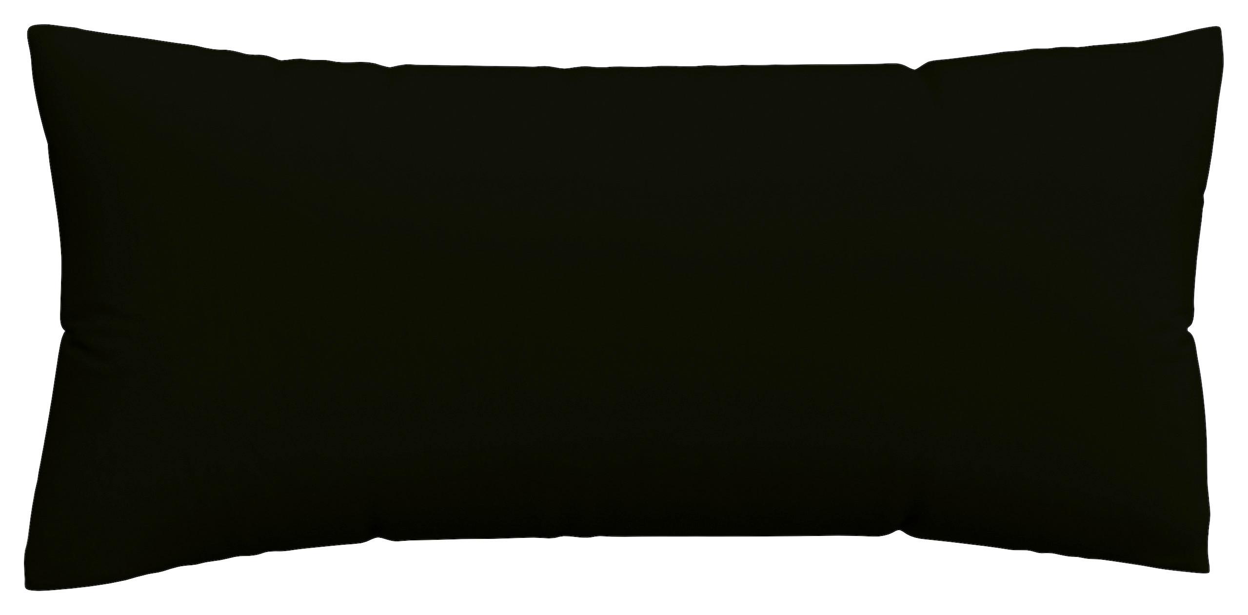 Kissenbezug Knitted 40x80 cm Jersey Schwarz - Schwarz, Basics, Textil (40/80cm) - Schlafgut