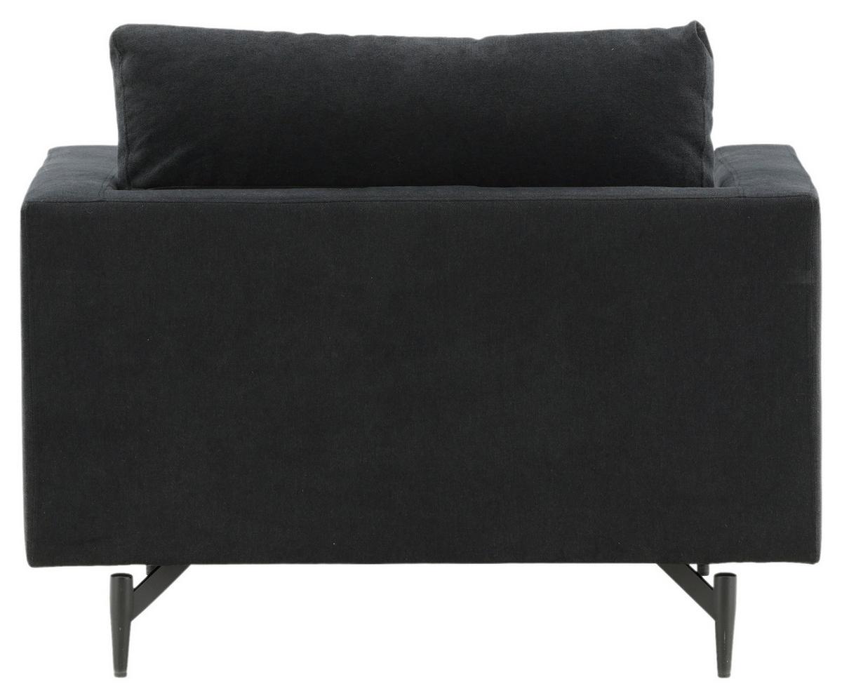Sessel Sofia - Schwarz, Design, Textil/Metall (104/82/92cm) - Livetastic