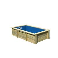 Pool-Set Poseidon 40161 Pool Poseidon - Blau/Naturfarben, Basics, Holz/Kunststoff (303/69/160cm)