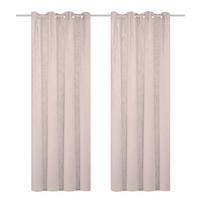 Ösenvorhang Softy 2er Set - Rosa, Basics, Textil (140/225cm)