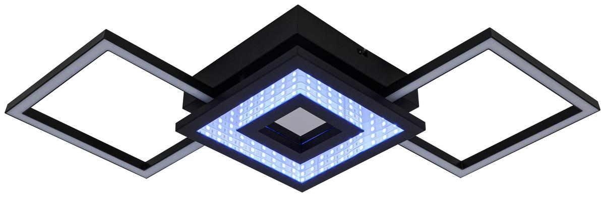 Led Mennyezeti Lámpa Charlotta - fekete, Basics, műanyag/fém (27,8/66/7cm) - Luca Bessoni