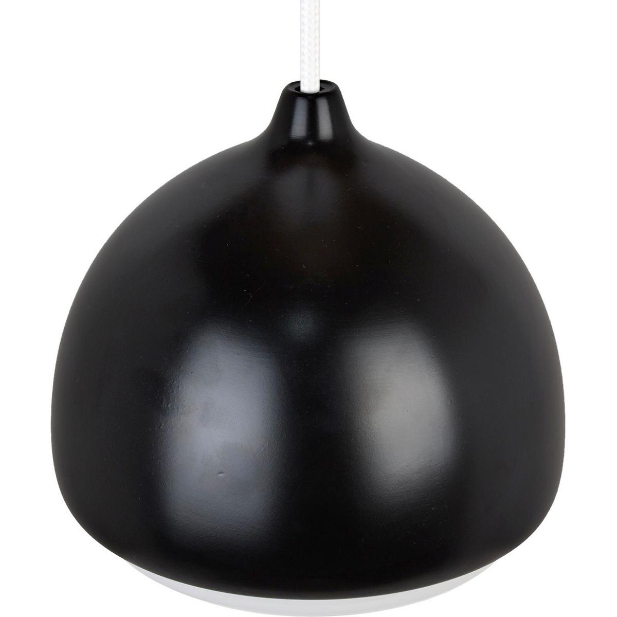HÄNGELEUCHTE 8550139 ACORN I - Schwarz/Weiß, Design, Holz (17.5/90-140cm)