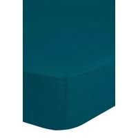 Spannleintuch Hip Petrol Satin 140x200 cm - Petrol, Basics, Textil (140/200cm) - MID.YOU