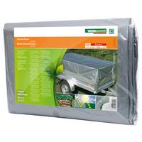 Schutzplane Mit Ösen 10x12 M Geotex Grün/silber - Silberfarben/Grün, Basics (1000/1200cm)