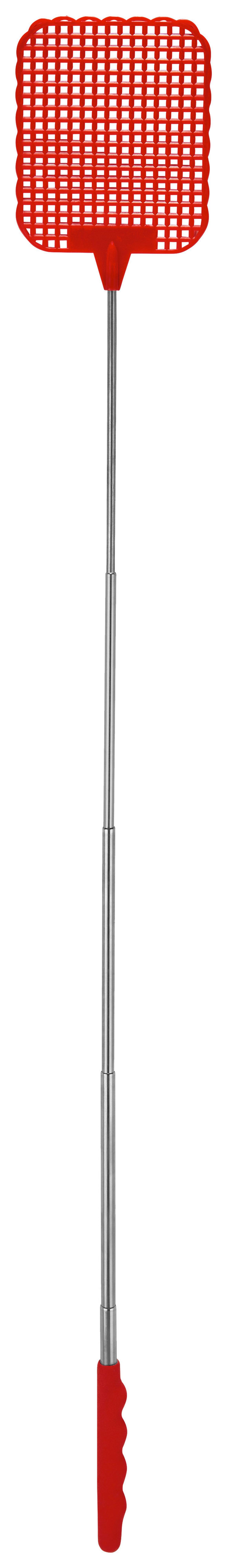 Fliegenklatsche Willi Farbl. Sort. L: 26-71 Cm - Blau/Rot, Basics, Kunststoff/Metall (8/26-71cm) - Homezone