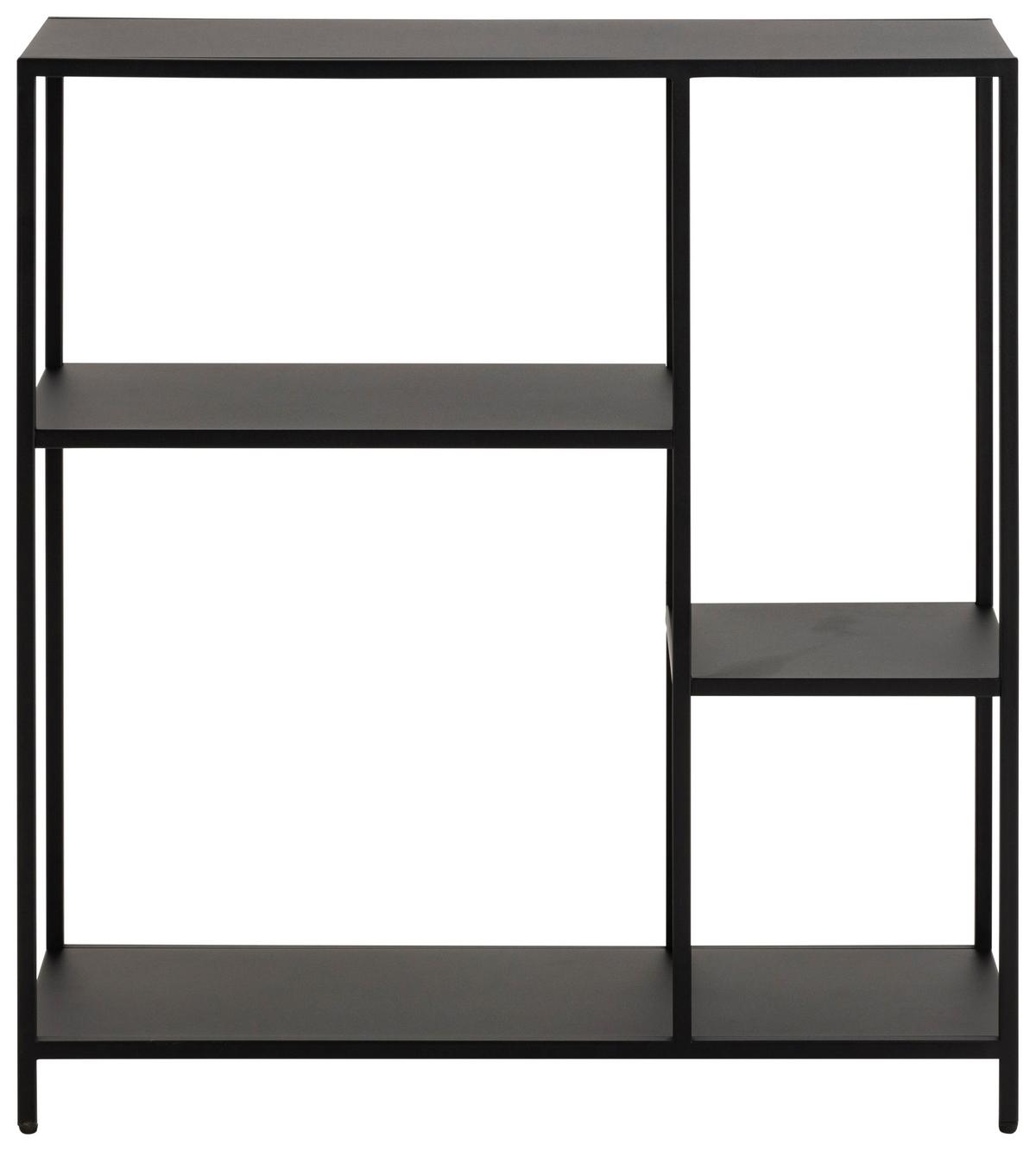 REGÁLOVÝ DÍL NEWCASTLE Š: 79,5 cm - černá, Konvenční, kov (79,5/86/30cm) - MID.YOU