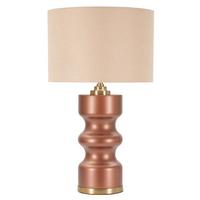 Tischleuchte Rosenthal Braun, Goldfarben B: 40,5 cm - Goldfarben/Braun, Basics, Glas/Textil (40.5/69.5/40.5cm)