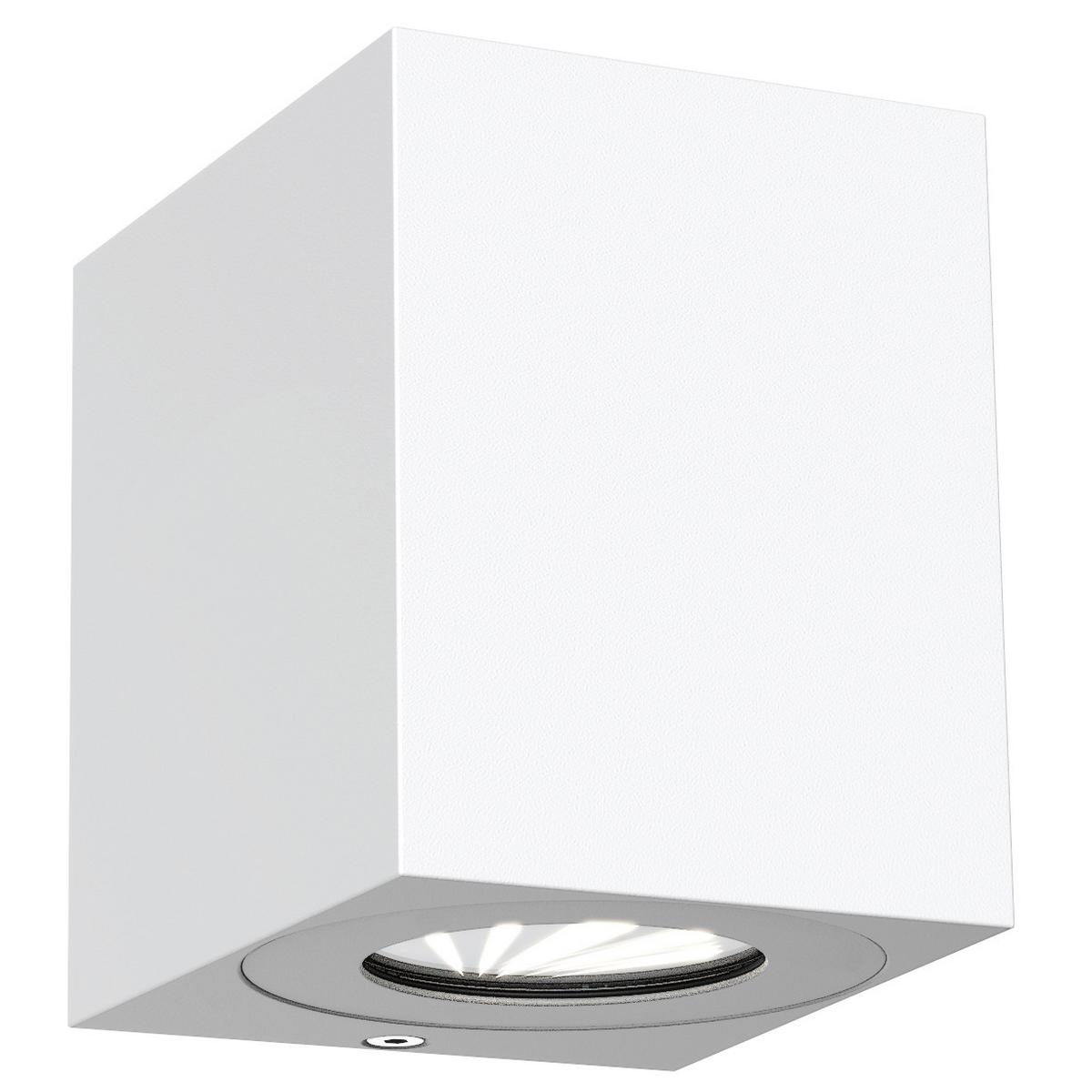 Außenleuchte Canto Kubi Weiß B: 8,4 Cm - Weiß, Design, Metall (10,4/8,4/10cm) - Nordlux