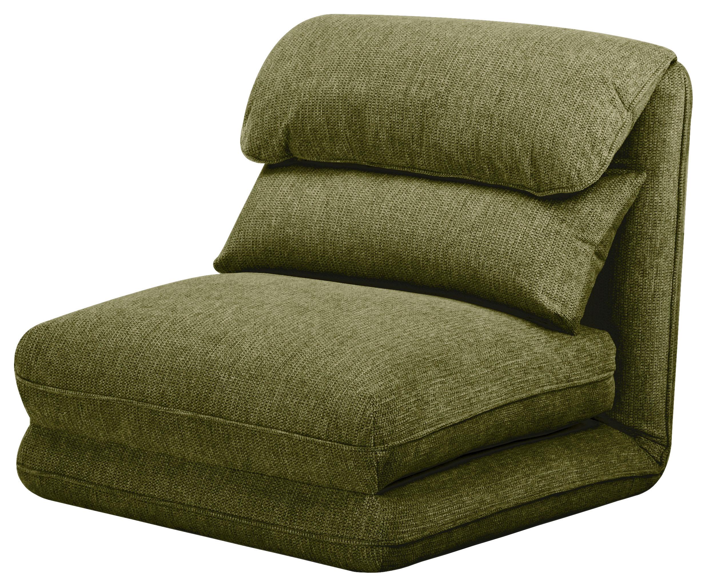 Schlafsessel Verve Olivgrün B: 78 cm - Olivgrün, Design, Textil/Metall (78/72/85cm) - Livetastic