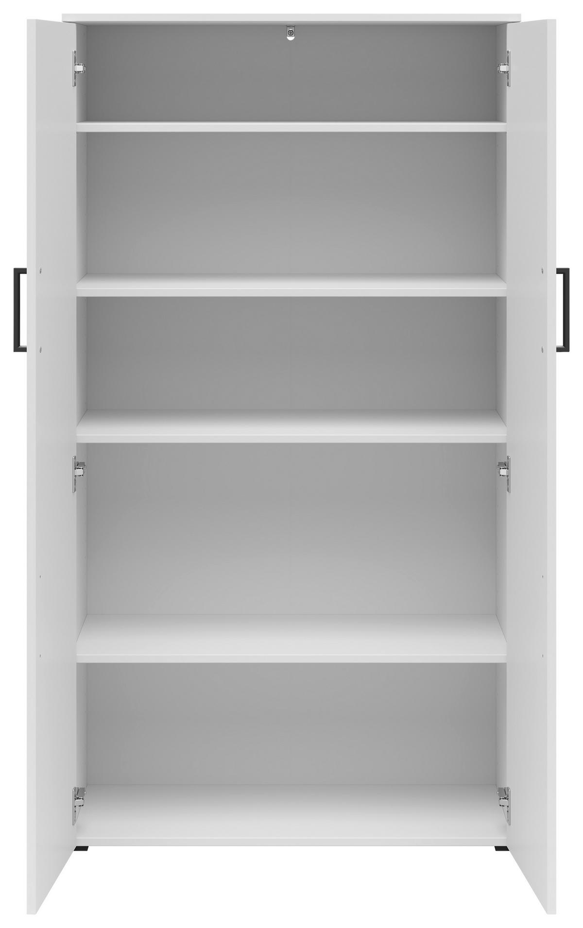 Skriňa MULTISTAURAUM - čierna/biela, Modern, kompozitné drevo/plast (80/147/40cm)