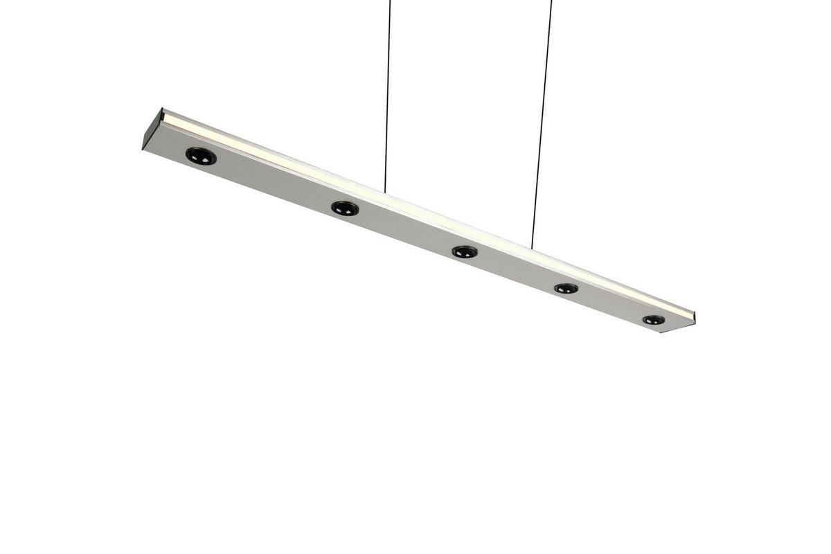 LED-Pendelleuchte 353010107 Graham - Weiß/Nickelfarben, Design, Kunststoff/Metall (109/9/200cm) - Trio Leuchten