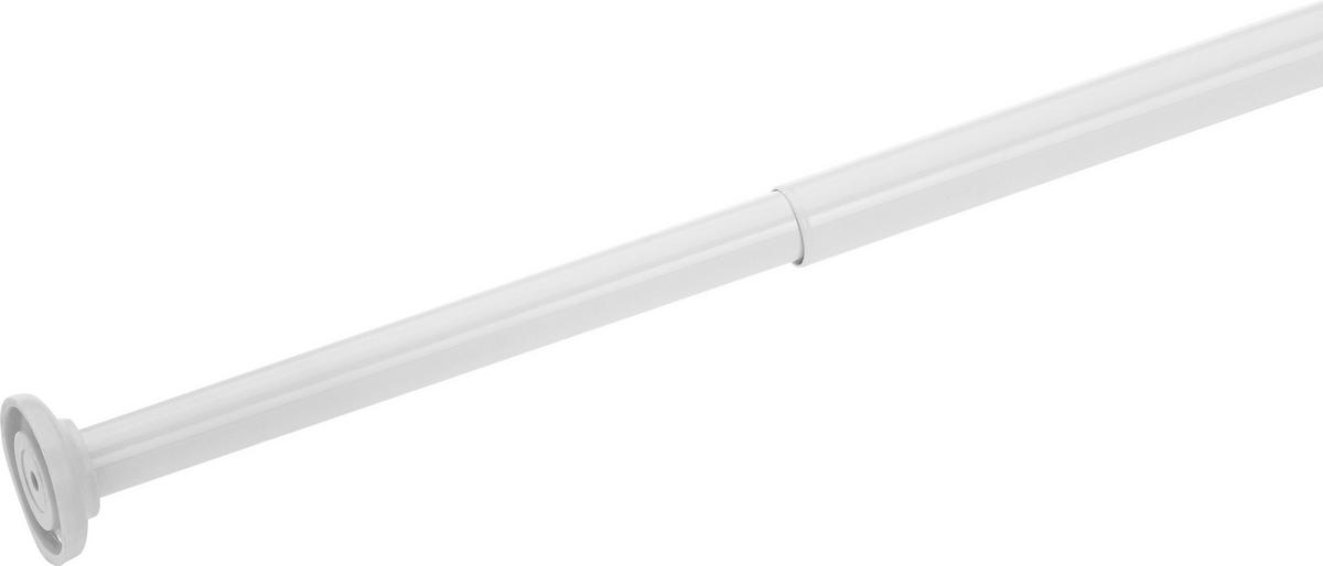 Duschvorhangstange Renate Weiß ausziehbar L: 125-220 cm - Weiß, Metall (125-220cmcm)