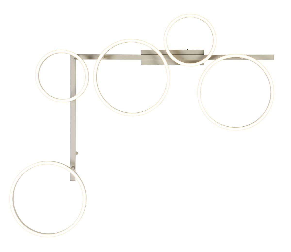 LED-Deckenleuchte Cemil - Sandfarben, Basics, Kunststoff/Metall (125/88/12cm) - Luca Bessoni