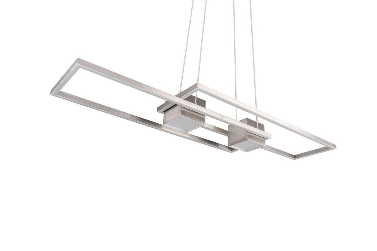 LED-Hängeleuchte 347710407 Albany - Alufarben/Nickelfarben, Design, Metall (100/28/150cm) - Trio Leuchten