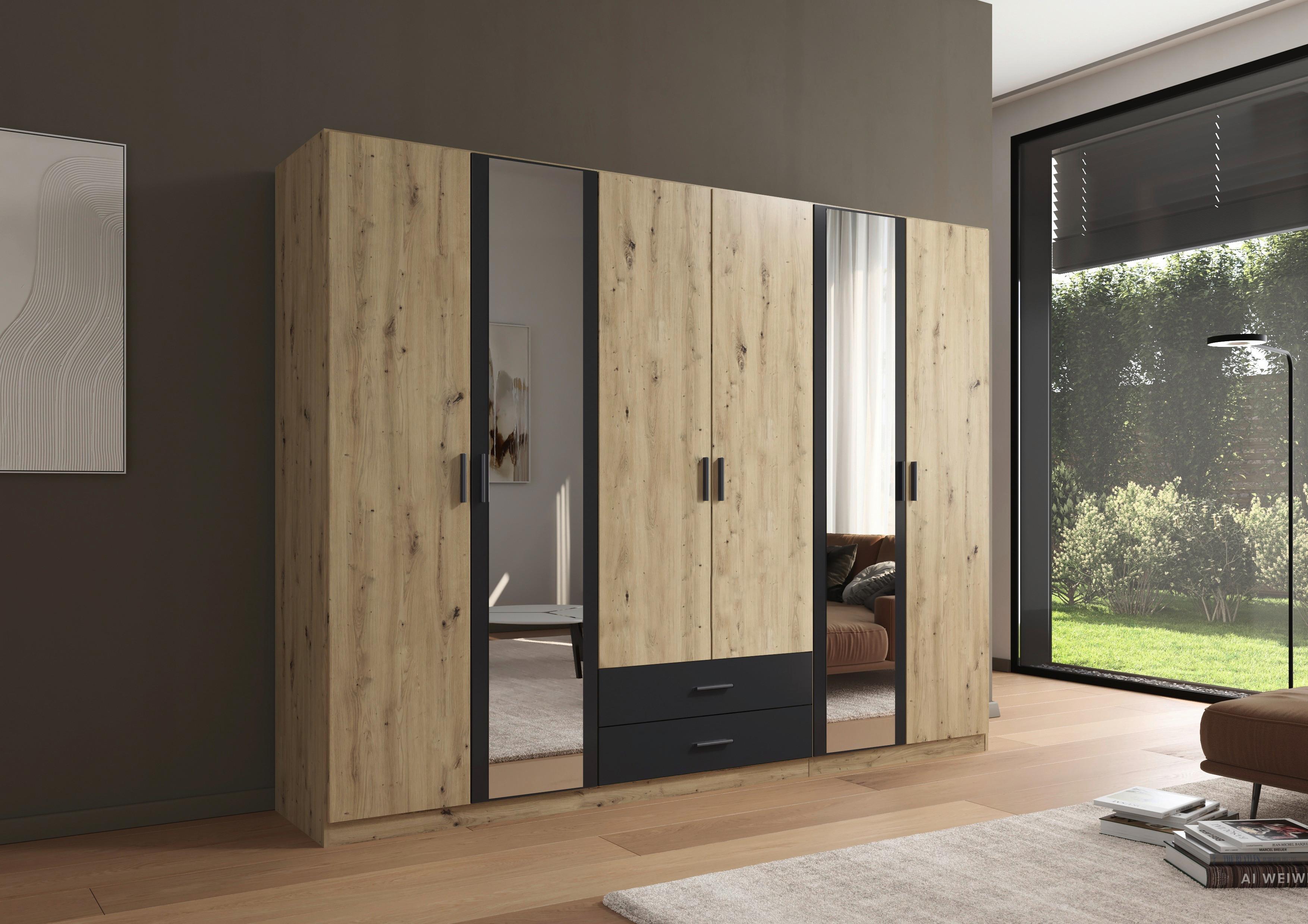 Kleiderschrank Despina - Eichefarben/Eiche Artisan, KONVENTIONELL, Holzwerkstoff (271/210/54cm)