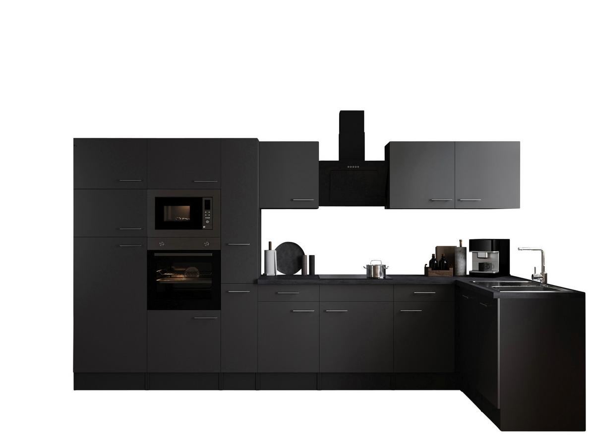 Eckküche Oliver Grau S: 370x172 Cm - Grau, Design, Holzwerkstoff (370/172cm) - Respekta