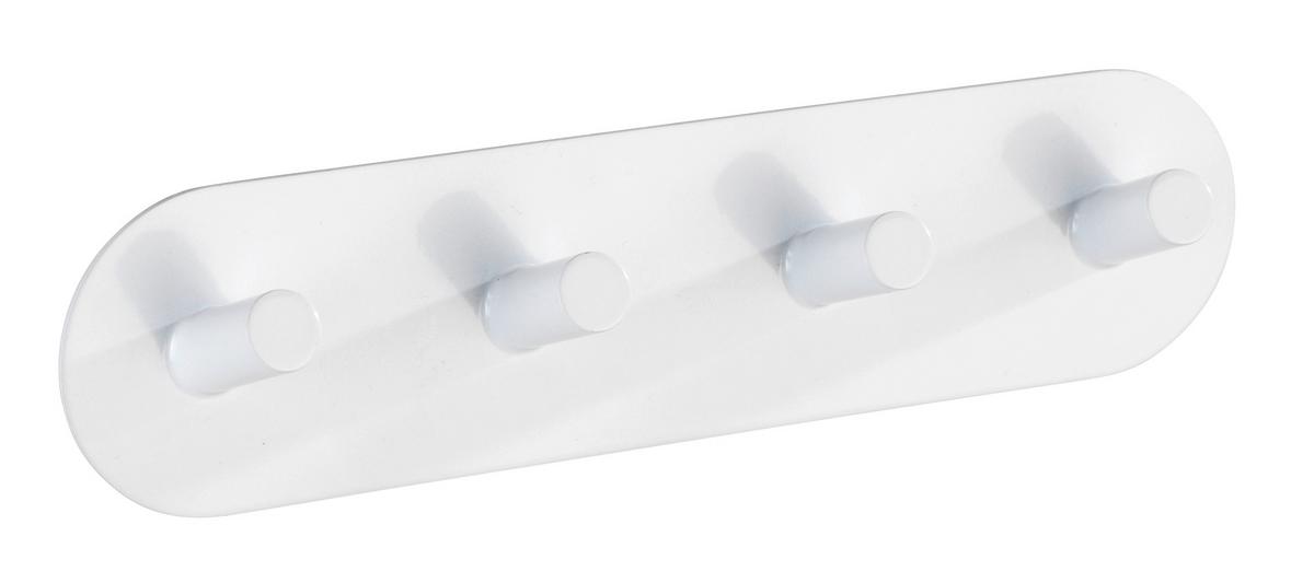 Hakenleiste Piceno Quadro 22933100 - Weiß, KONVENTIONELL, Metall (19,8/5/2cm) - Wenko