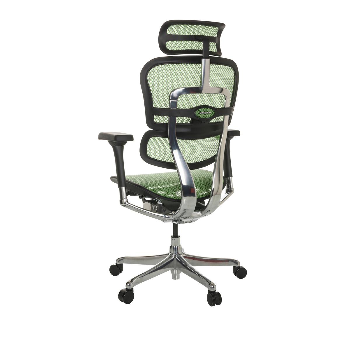 Drehstuhl Ergohuman I - Silberfarben/Schwarz, Basics, Kunststoff/Textil (69/119-144/65cm) - MID.YOU