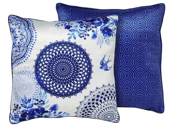 Zierkissen-doubleface Grande - Blau, MODERN, Textil (48/48cm) Zierkissen-doubleface Grande - Blau, MODERN, Textil (48/48cm)