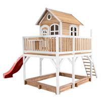 Spielturm Liam Aus Zedernholz - Rot/Braun, Basics, Holz (613/291/277cm) - Ambia Garden