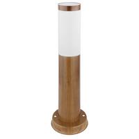 Außenleuchte 60 W Kunststoff/Edelstahl - Opal/Braun, Basics, Kunststoff/Metall (12,7/45cm) - Globo