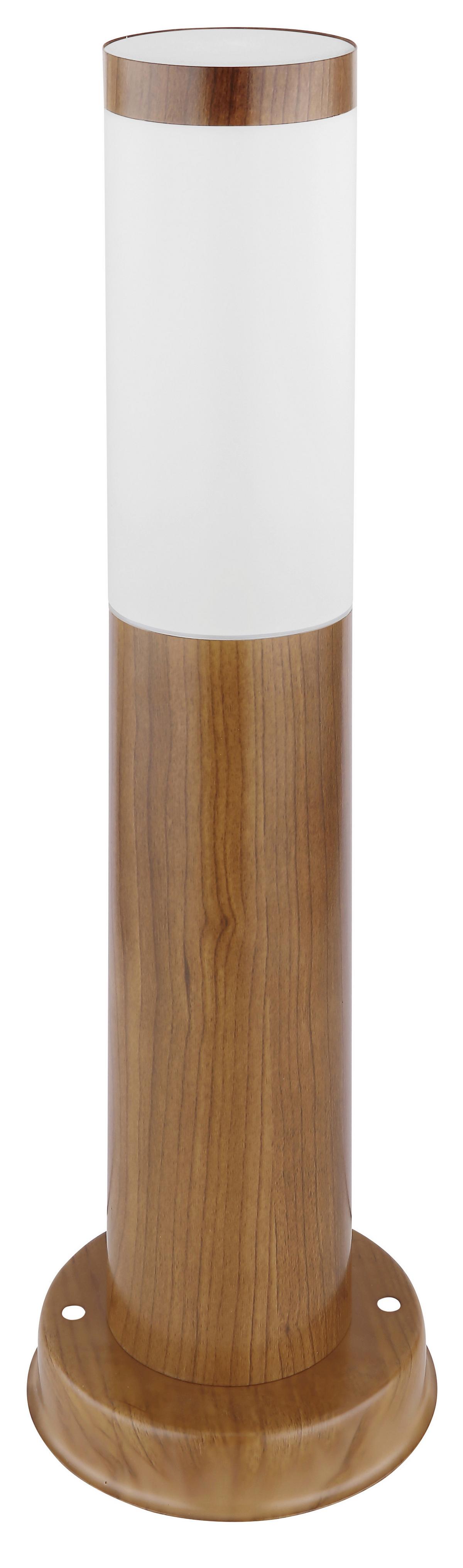 Außenleuchte 60 W Kunststoff/Edelstahl - Opal/Braun, Basics, Kunststoff/Metall (12,7/45cm) - Globo