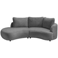 Ecksofa Doppo, Anthrazit S: 250x139 cm - Anthrazit/Schwarz, MODERN, Textil (250/139cm) - Livetastic