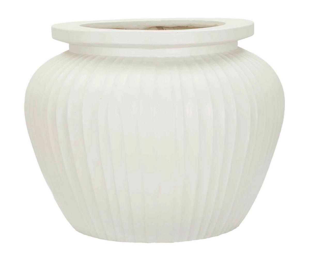 Vase Pot Chil Creme B: 48 cm - Creme, Basics, Metall (48/38/48cm)