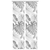 Flächenvorhang Sanja 2er Set - Grau Hochglanz, Natur, Textil (60/260cm)