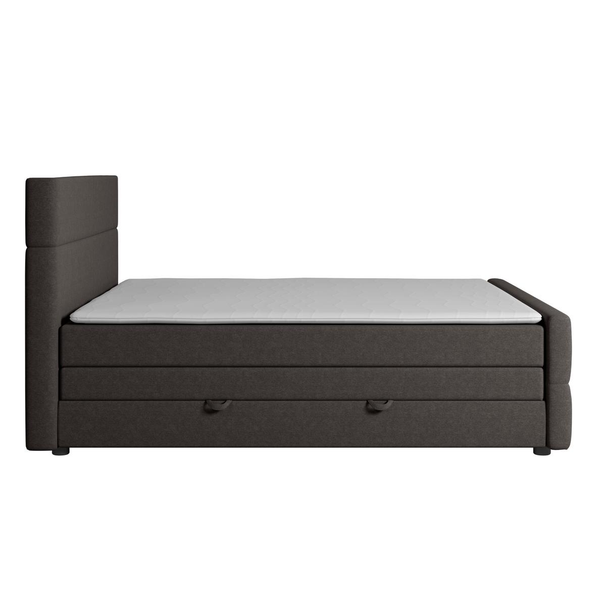 Boxspringbett Verona 180x200 Cm Anthrazit - Anthrazit, MODERN, Holz/Kunststoff (180/200cm) - MID.YOU