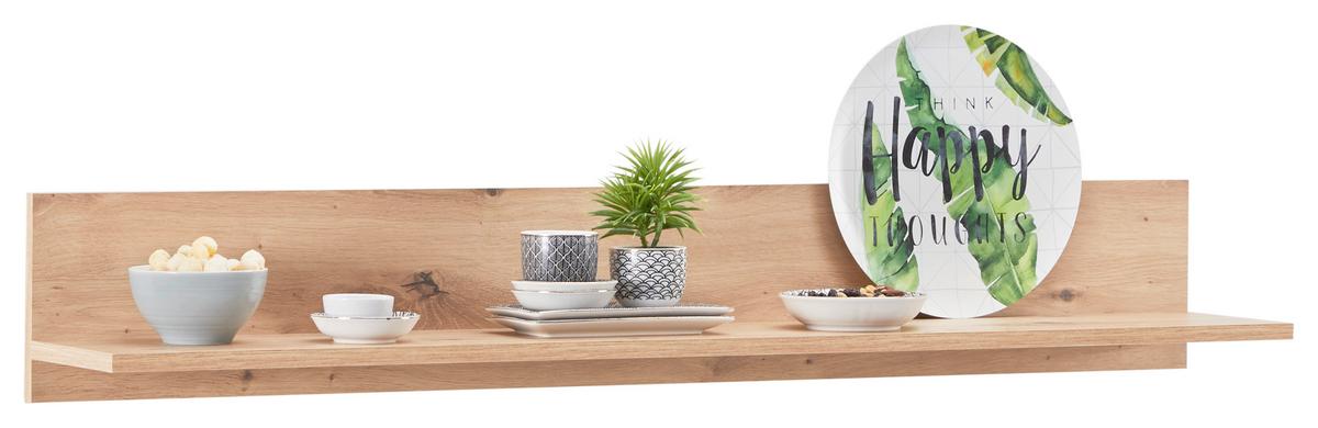 Wandboard Kashmir New B: 120 cm Artisan Eiche Dekor - Eichefarben, MODERN, Holzwerkstoff (120/20/20cm) - James Wood