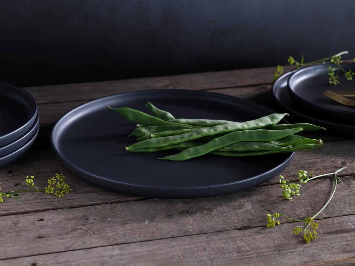 Kombiservice Uno Black 8--Teilig., Schwarz - Schwarz, Basics, Keramik - Creatable