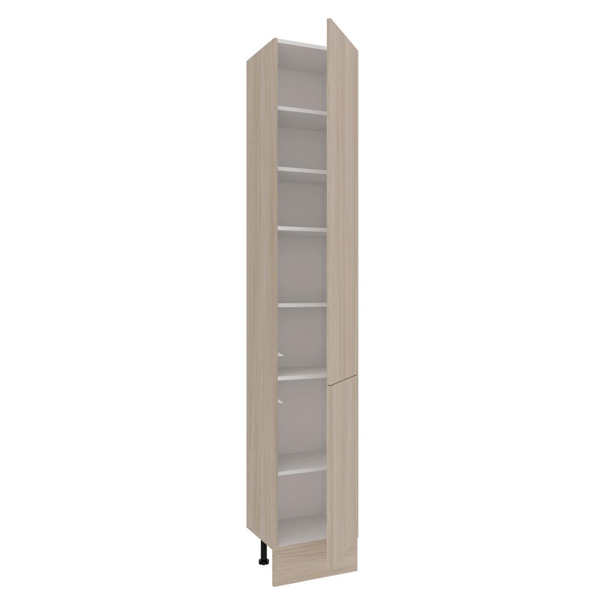Vysoká skrinka BRAVO dekor dub Barista - čierna/farba duba, kompozitné drevo/plast (40cm)