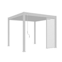 Pavillon-seitenteil 113x235cm Wetterfest - Weiß, Basics, Metall (113/235/8cm) - WEIDE