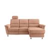 Ecksofa mit Stauraum Parole Koralle Chenille - Chromfarben/Koralle, MODERN, Textil (231/165cm) - Livetastic