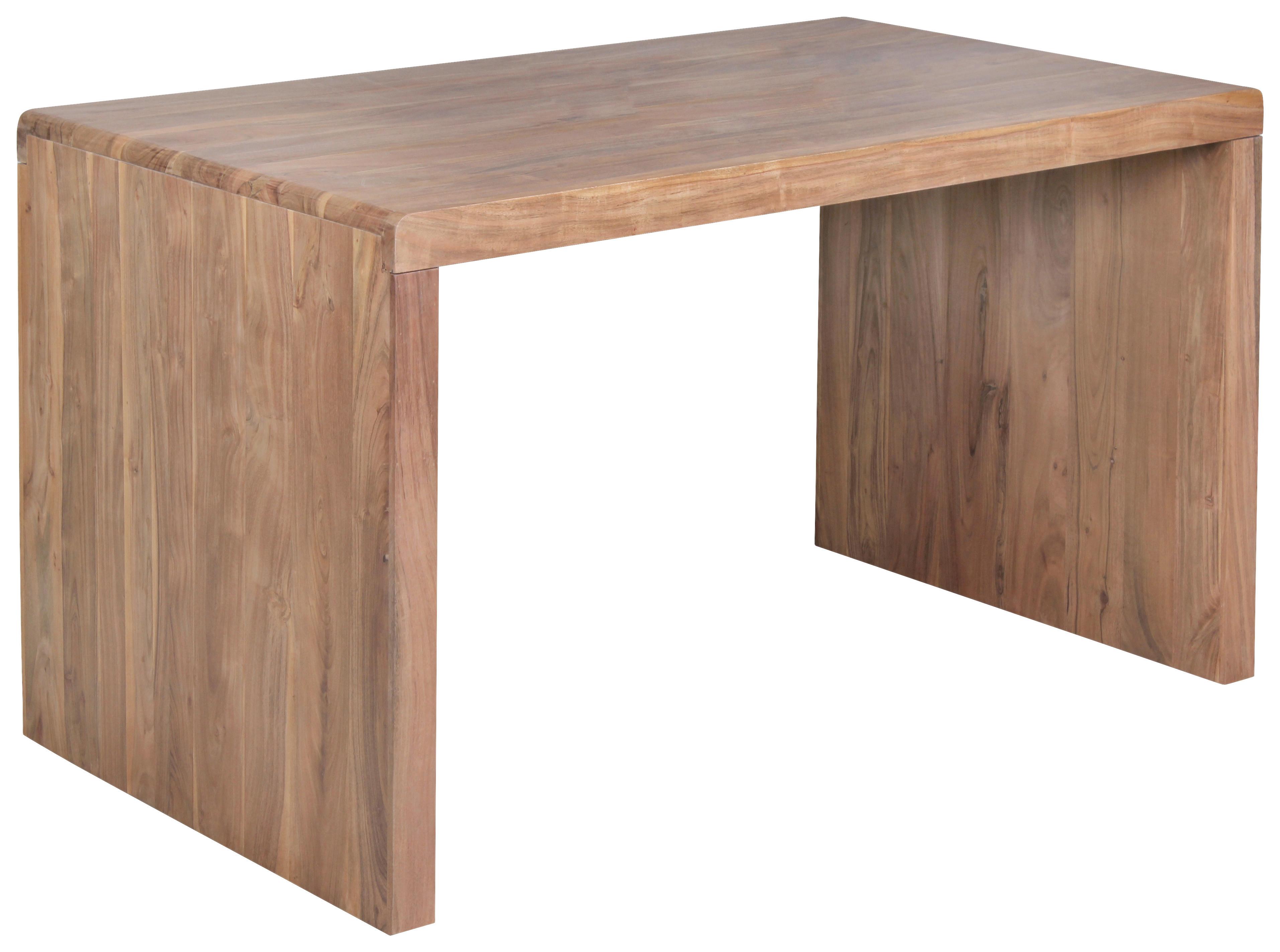 Schreibtisch B 80cm H 76cm Akazie Akaziefarben