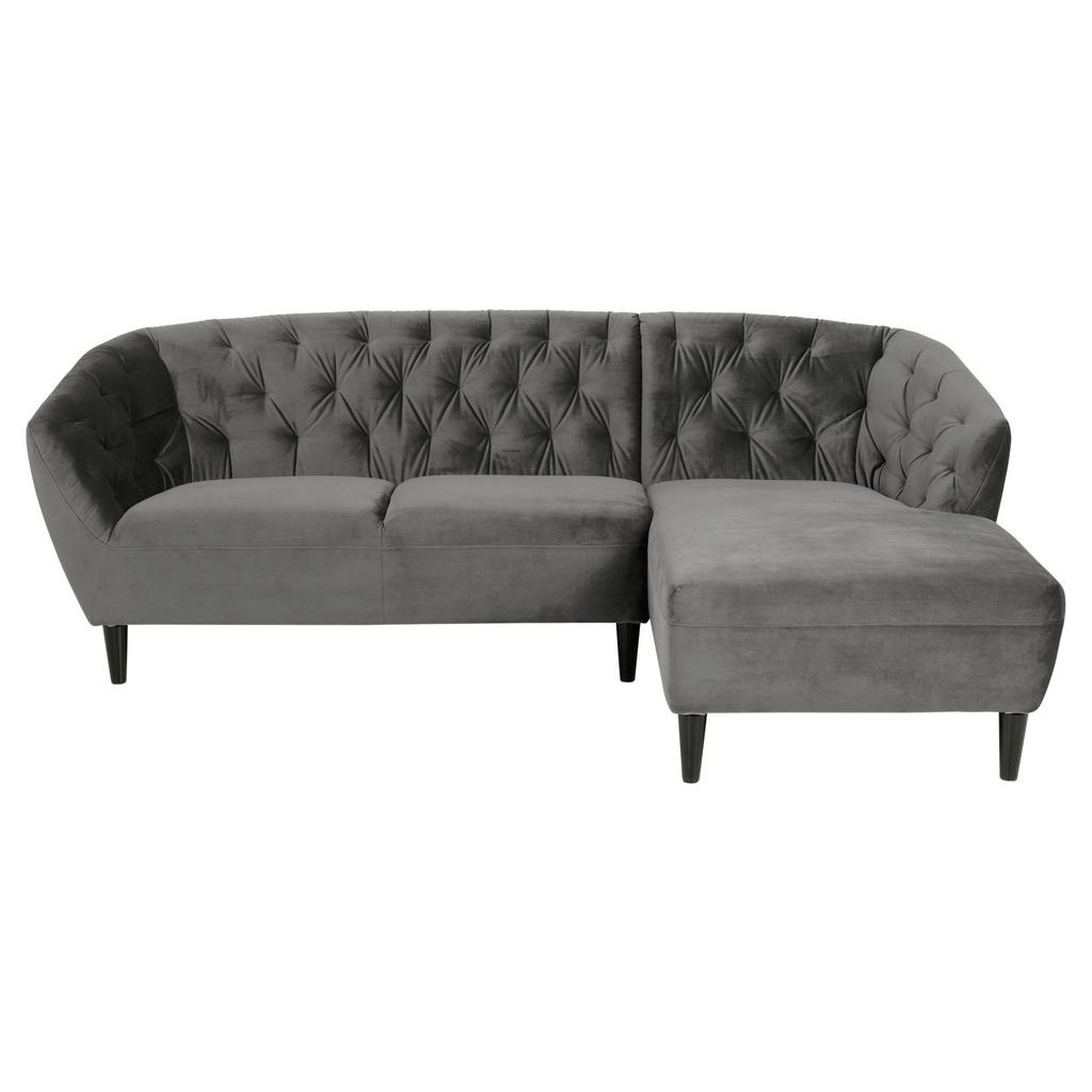 Rohová Pohovka Chesterfield Ria Šedá