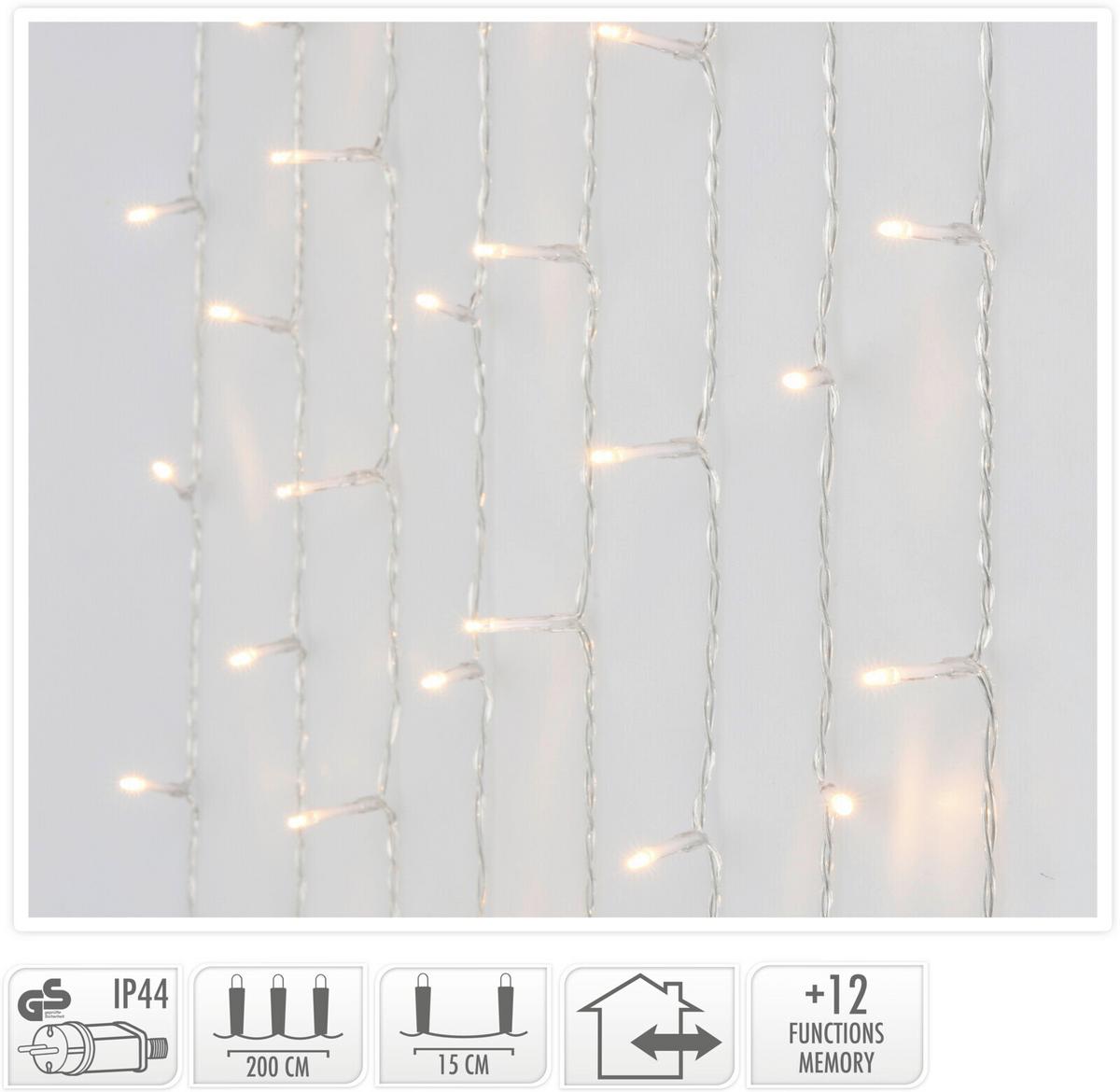 Fényfüzér Kb. 200cm - műanyag (200cm)