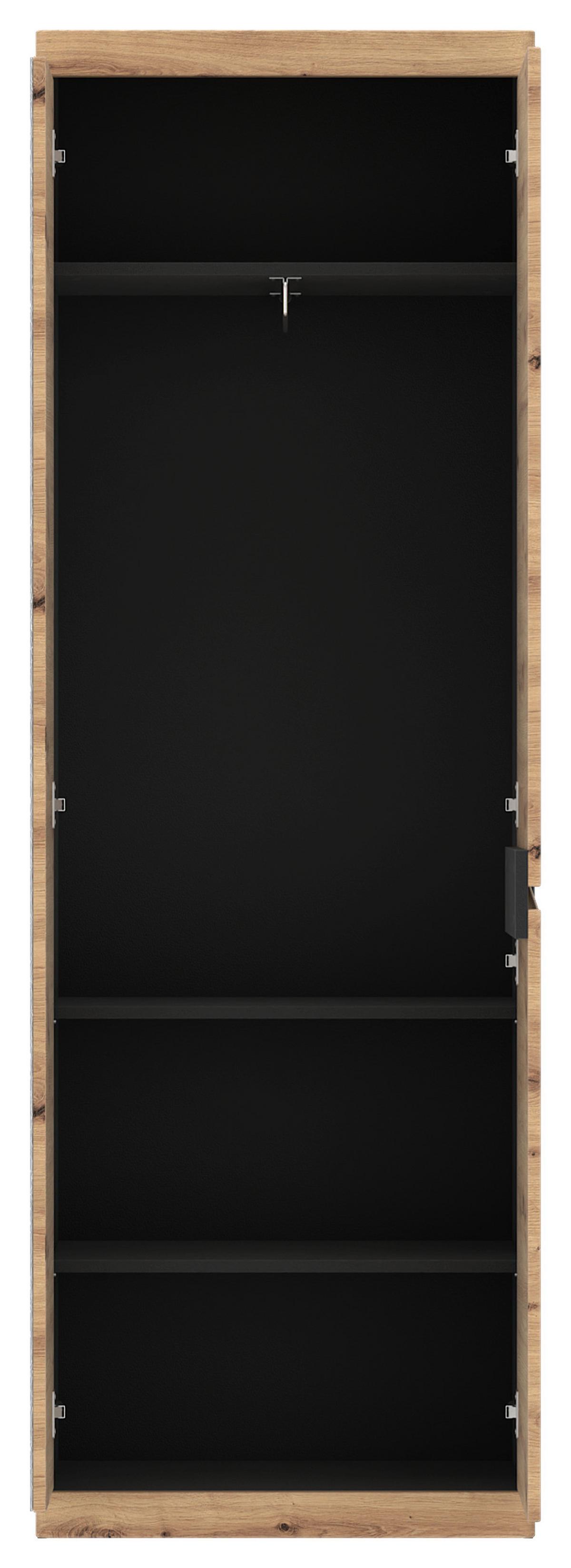 Előszobaszekrény Turino - tölgyfa színű/Artisan tölgy, Modern, faalapú anyag (65/196,5/40cm)