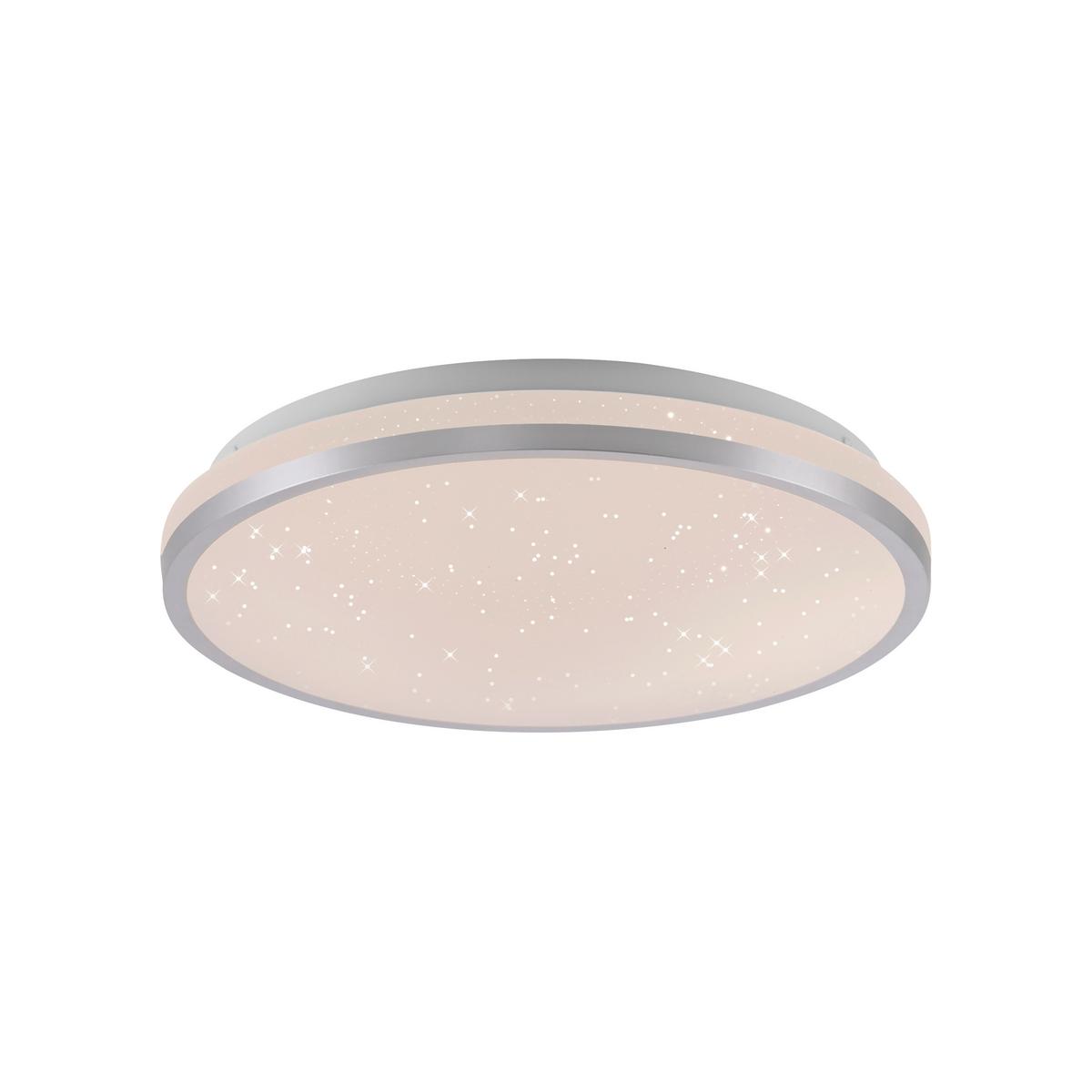 LED-Deckenleuchte, 3000k 14293-21 - Silberfarben, Basics, Kunststoff/Metall (28/28/6,5cm)