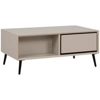 Couchtisch Arona 55a - Sandfarben/Schwarz, KONVENTIONELL, Holzwerkstoff/Kunststoff (94/40/50cm) - Livetastic