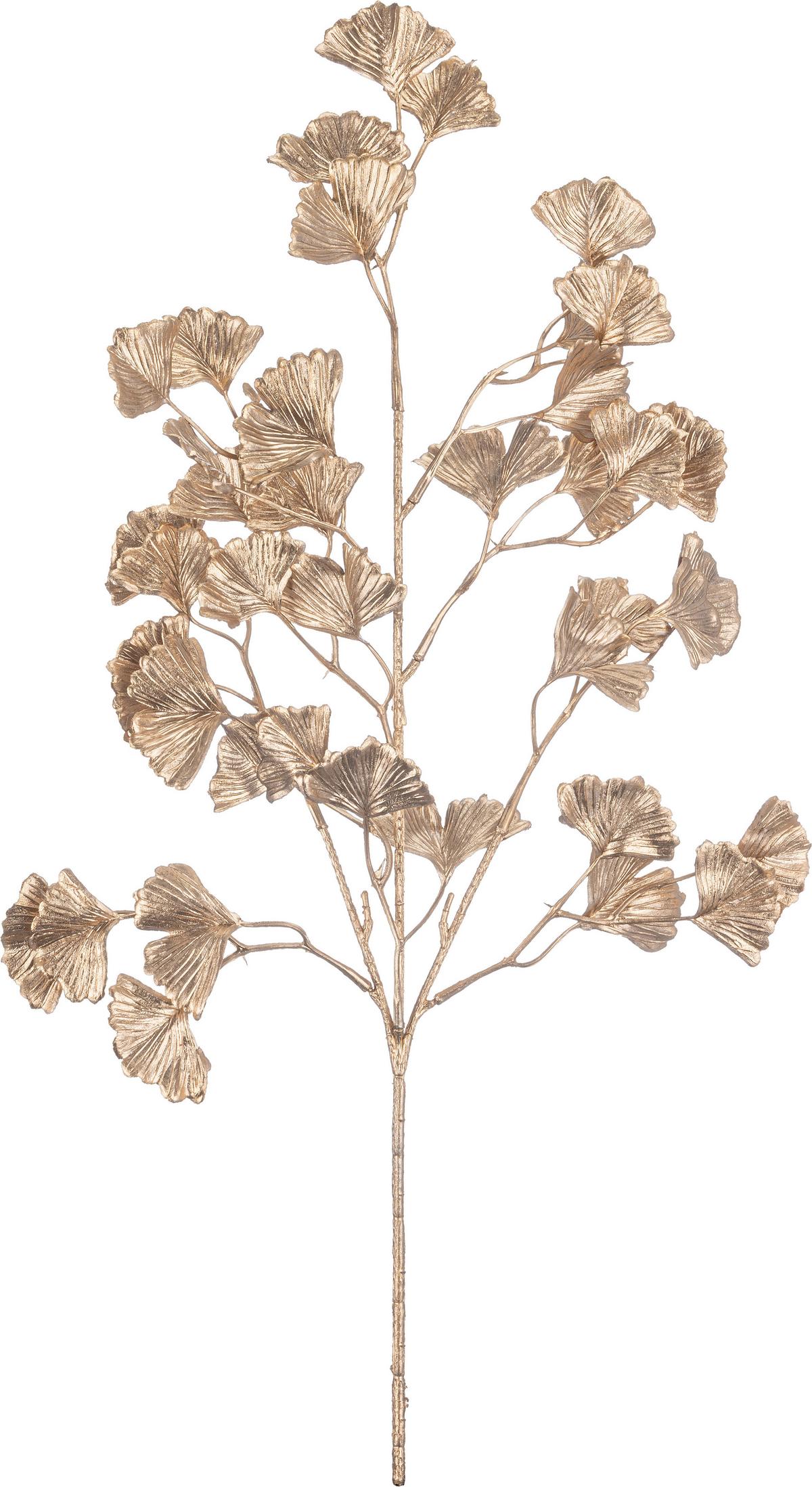 Kunstpflanze Tamara - Goldfarben, KONVENTIONELL, Kunststoff/Metall (24/1/53cm) - Luca Bessoni
