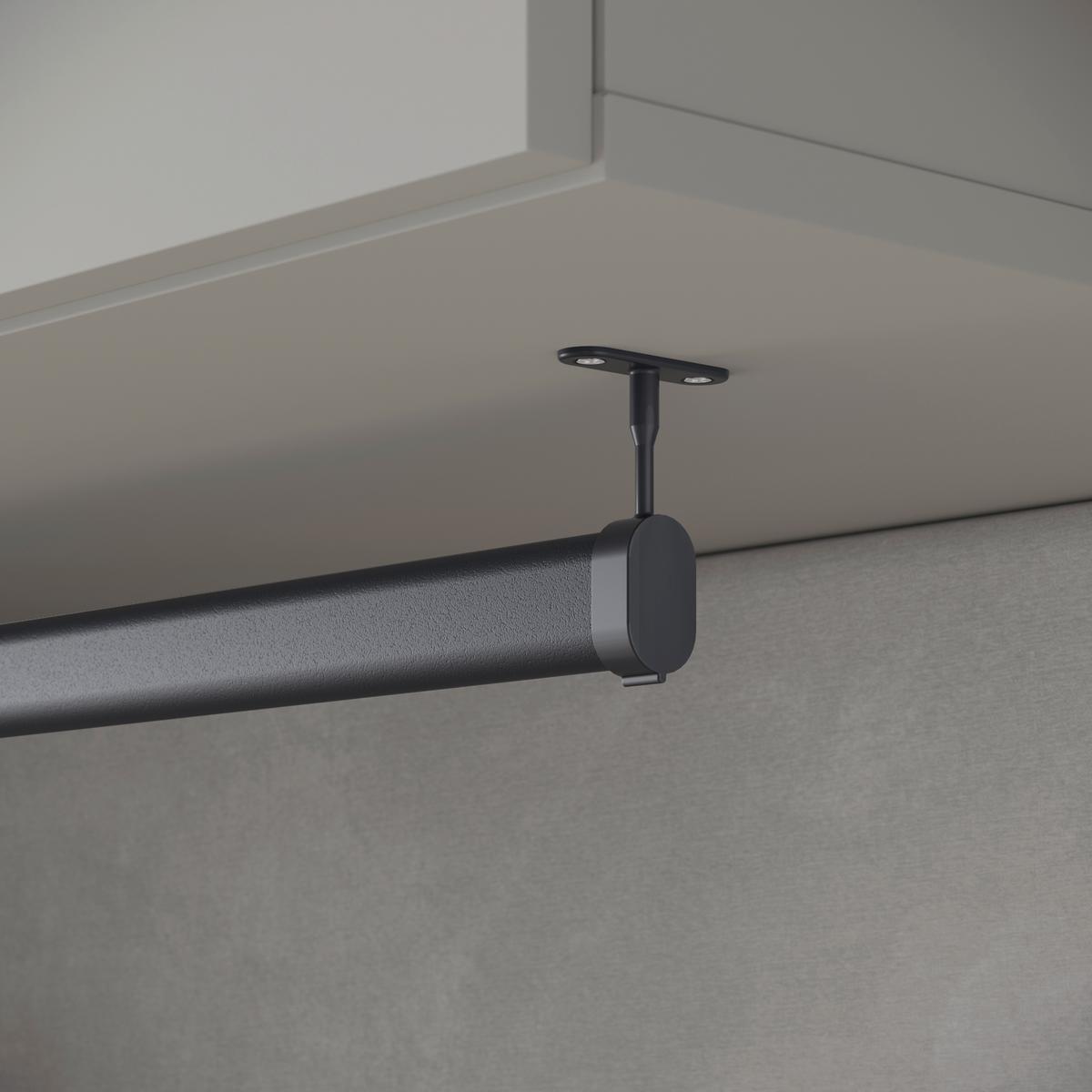 Garderobe Tejo Grau B: 1150 cm - Grau, Design, Holzwerkstoff (115/231,9/37,5cm) - Livetastic