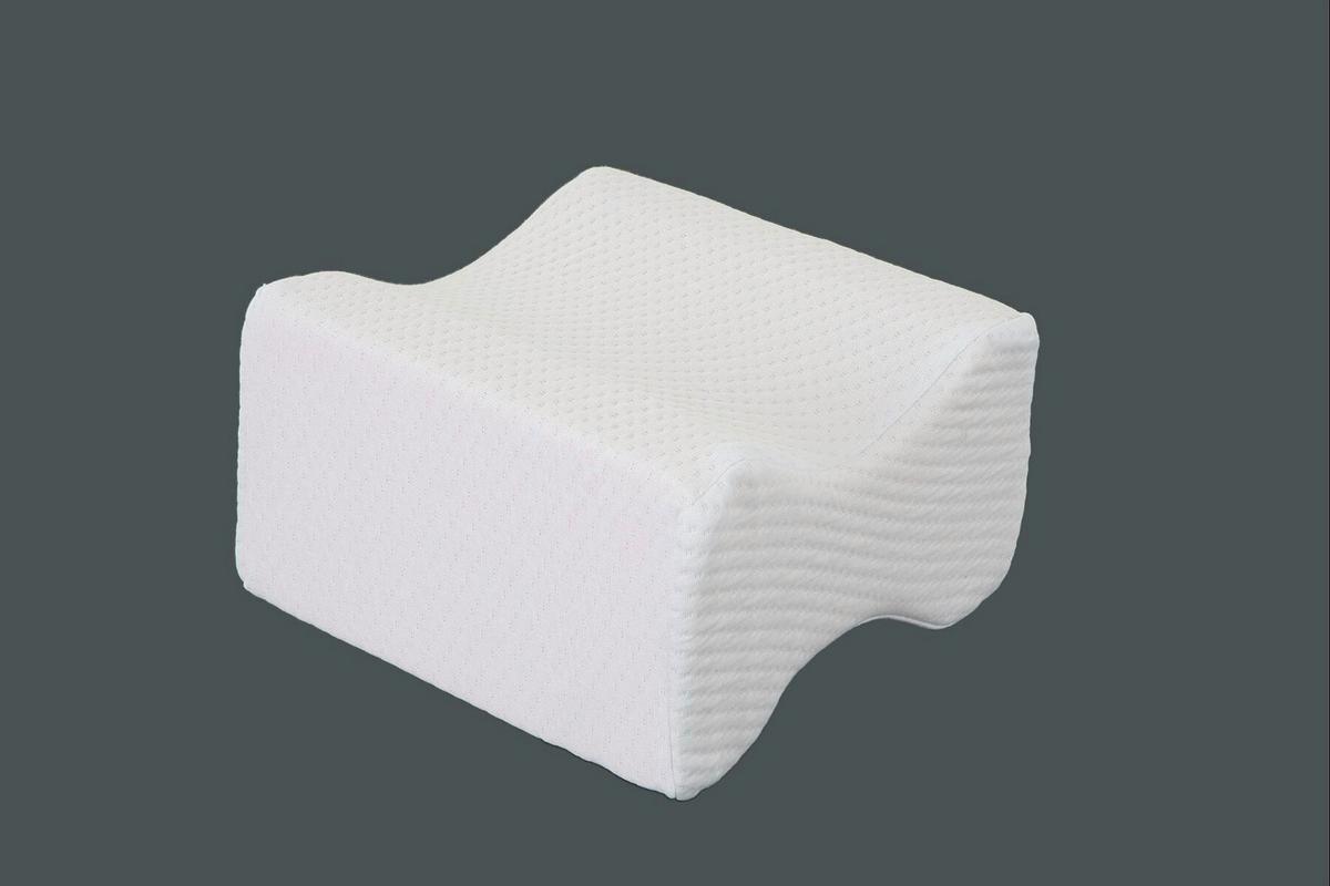 VANKÚŠ Vankúš pod kolená, 25/25/15 cm - biela, Basics, textil (25/25/15cm)