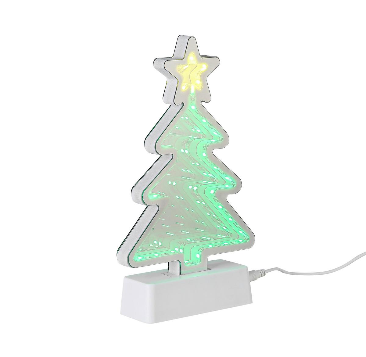 Led-dekoleuchte Christmas Tree - Transparent/Weiß, Basics, Kunststoff (13,2/4,6/22,8cm) - James Wood